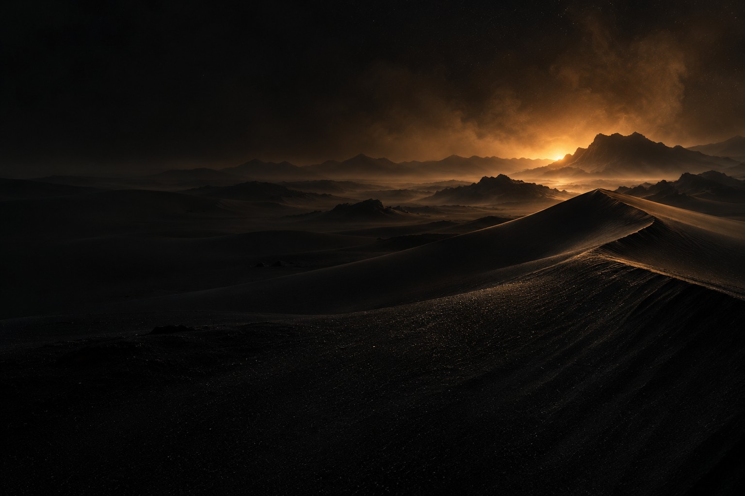 Desert landscape artwork